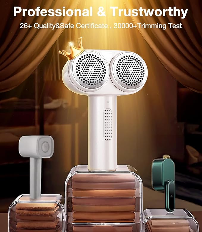 DesertWest Fabric Shaver, 2025 Flagship 3000mah Rechargable Lint Remover