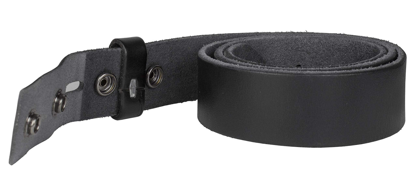 Gelante Genuine Full Grain Leather Belt Strap without Belt Buckle G2016-BK-L