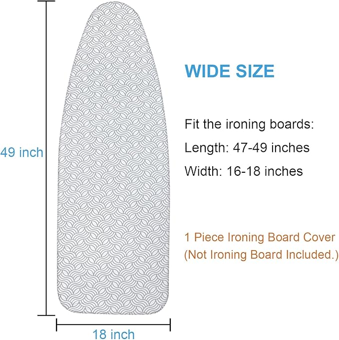 Extra-Wide Ironing Board Cover and Pad Replacement