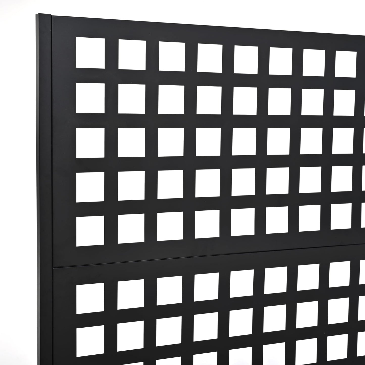KEIKI 73"x47"x16" Planter Trellis Box with Wheels, Metal Outdoor Resin Raised Garden Bed for Climbing Plants, Large Weather-Resistant Design, Black
