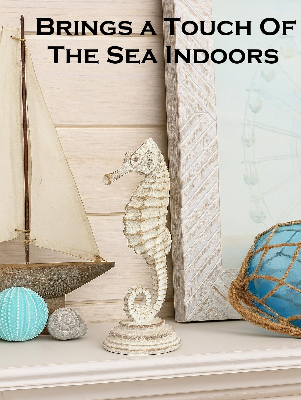 The Bridge Collection Decorative Seahorse Figurine Ocean Animal Statue