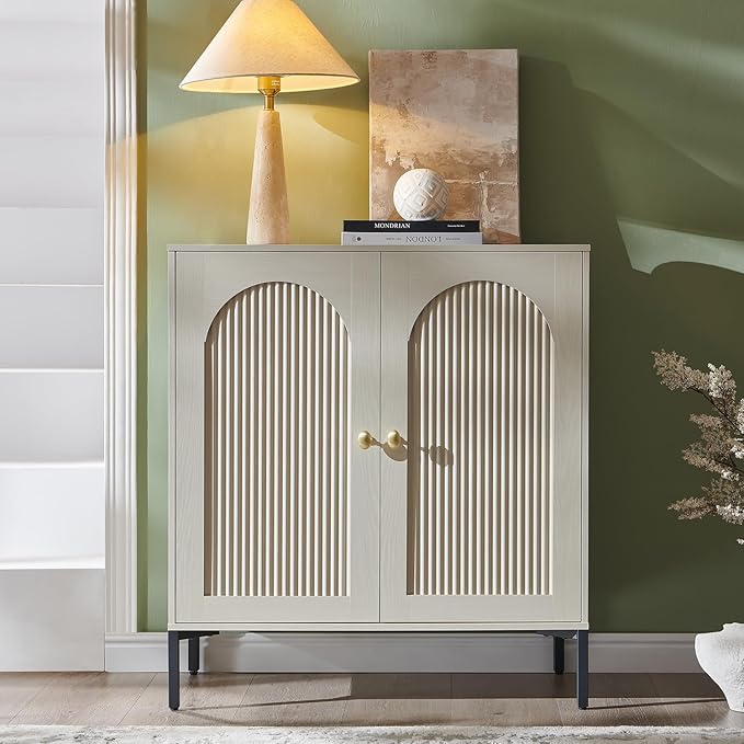 IFBUY Modern Sideboard Buffet Cabinet, Wooden Modular Coffee Bar Cabinets