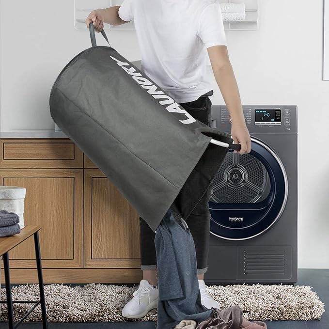 ZEROJETLAG 115L X-Large Laundry Basket Collapsible Hamper