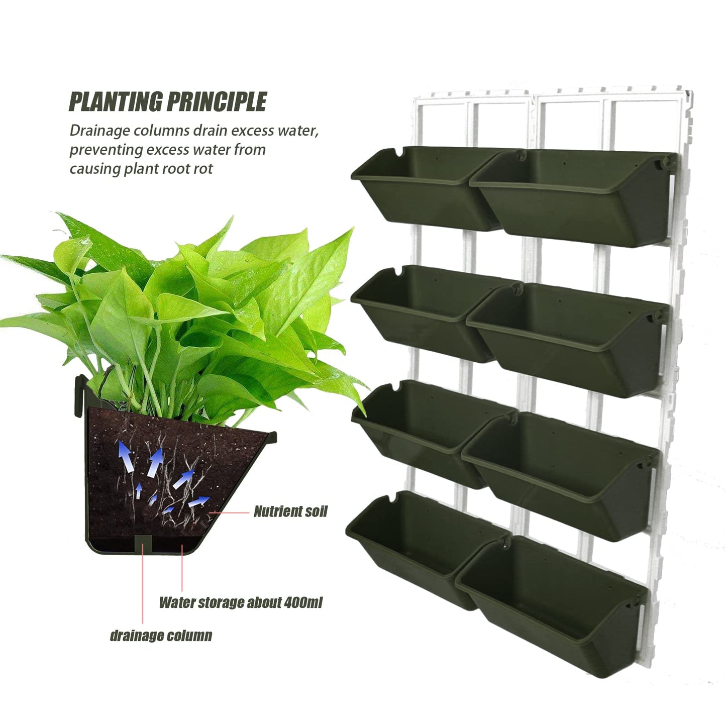 TITIDU Outdoor Raised Garden Bed 4-Tiers Vegetable Elevated Planter Box Herb Garden,Indoor Outdoor Freestanding Planter for Vegetables, Herbs, Flowers (Black)