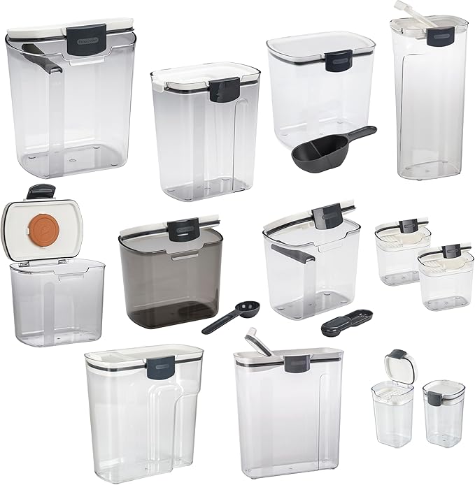 Progressive ProKeeper Baker's Airtight Kitchen Storage Canister Container Set