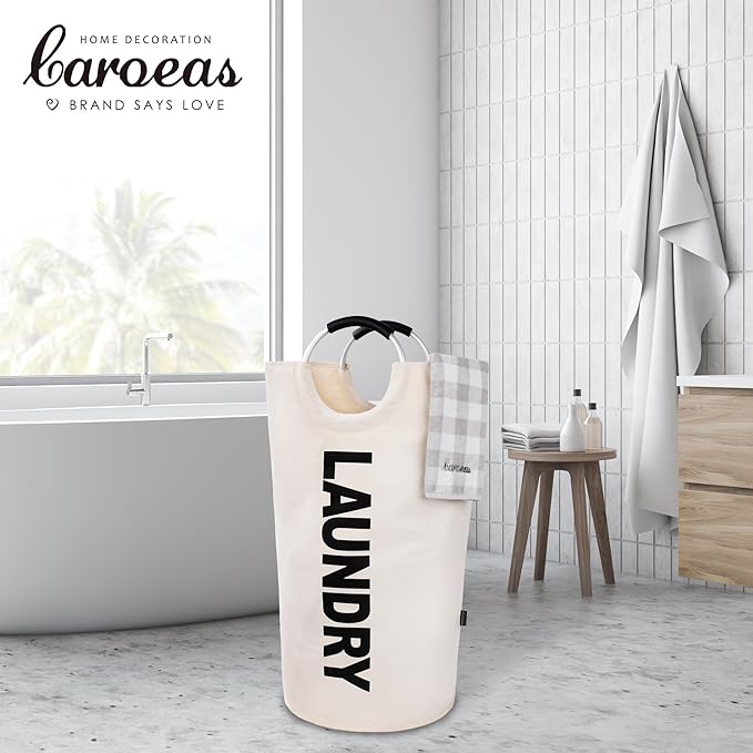 Caroeas 125L Laundry Basket, Large Laundry Hamper, Laundry Bag