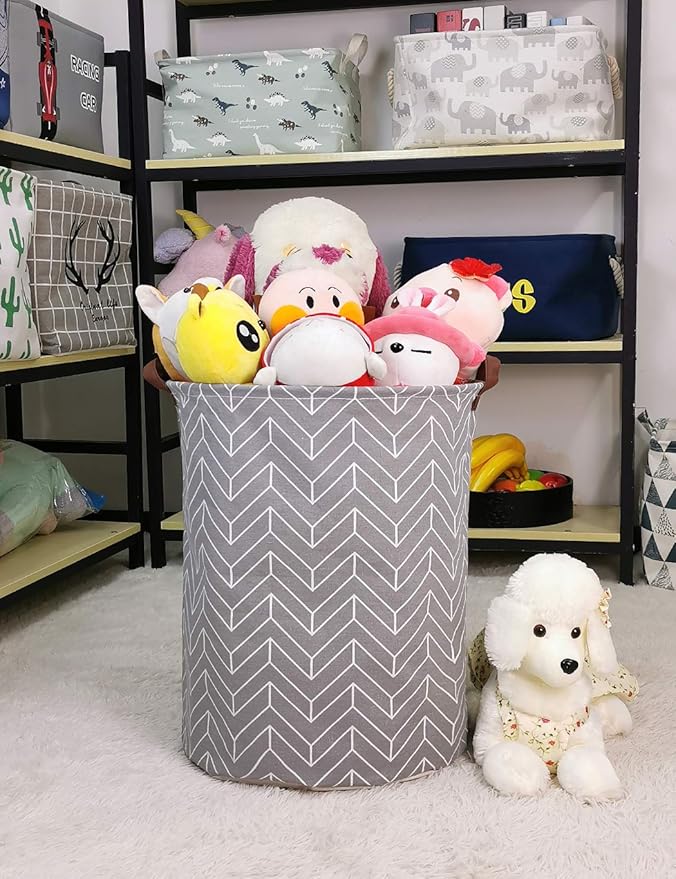 QUEENLALA Large Storage Basket, Laundry Hamper/Bathroom/Home Decor/Collapsible