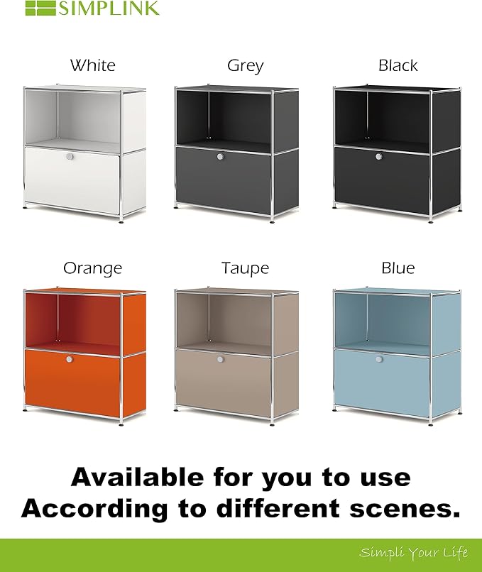 32.5-Inch Flip-Top Side Table & Buffet Cabinet