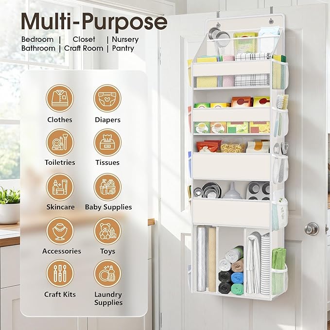WISELIFE 5-Tier Over the Door Organizer