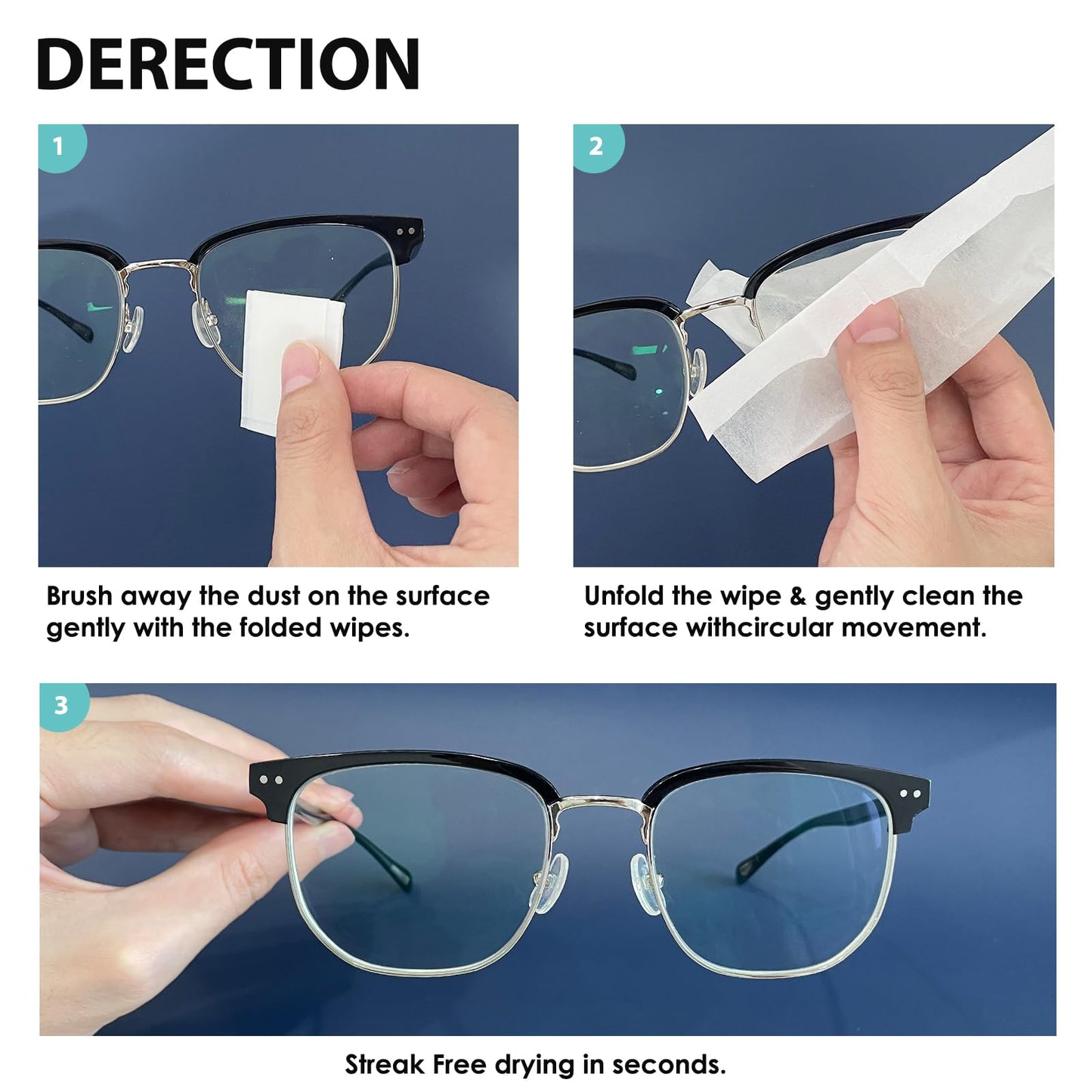 200 Count Lens Wipes for Eyeglasses, Eyeglass Lens Cleaning Wipes Pre-moistened Individually Wrapped Sracth-Free Streak-Free Eye Glasses Cleaner Wipes for Sunglass, Camera Lens, Goggles