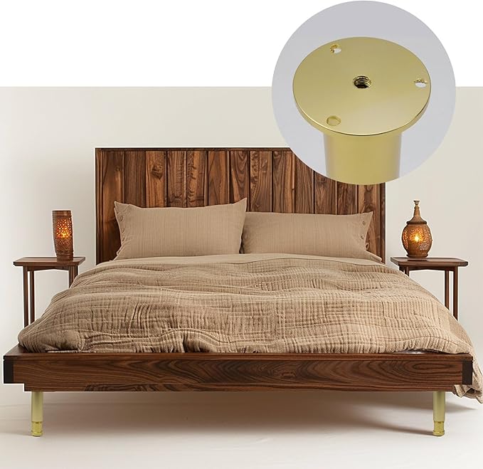 4 Pcs Gold Adjustable Sofa Legs Metal Modern Furniture Legs