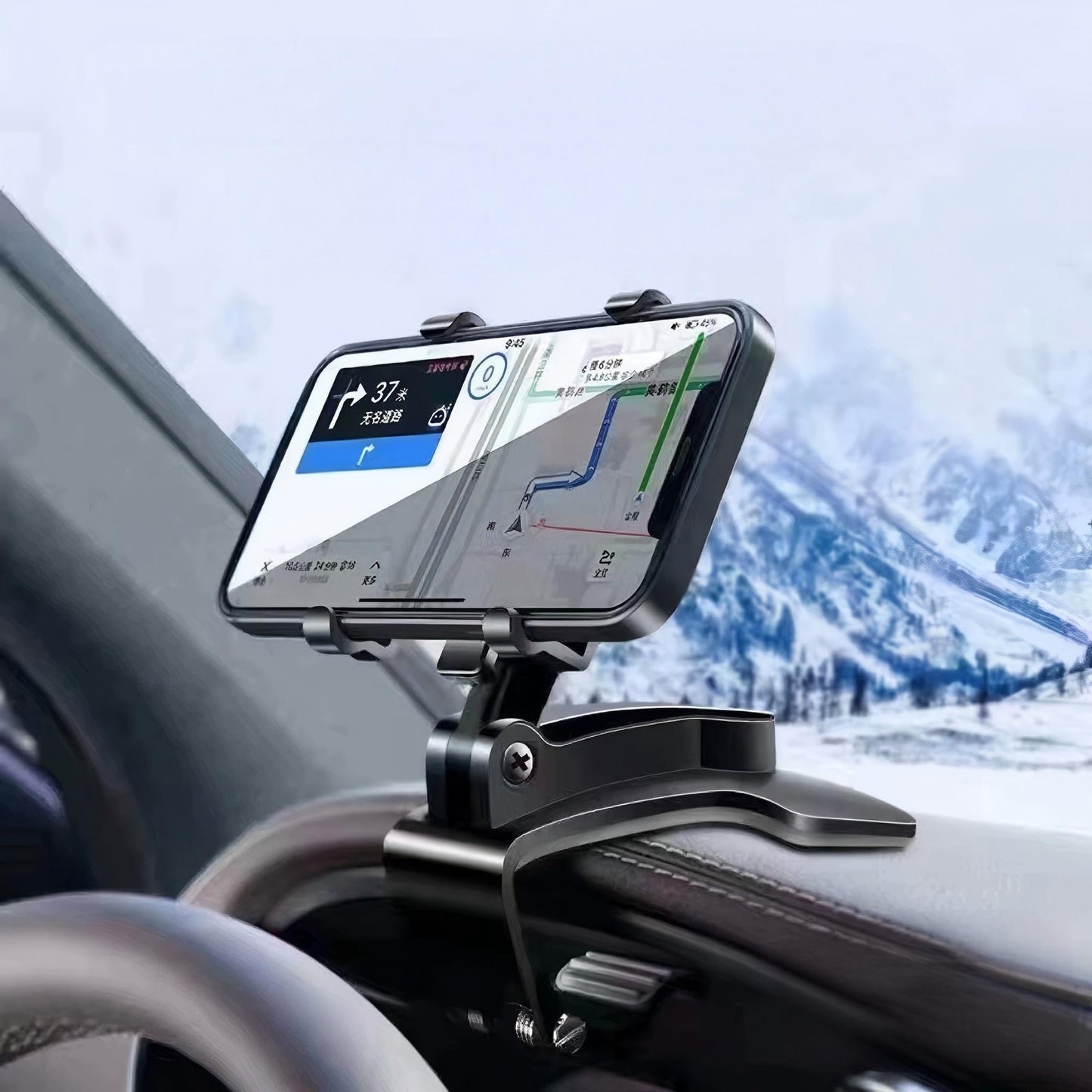 Universal Car Phone Holder Mount,Car Mount Smartphones Holders for All Smartphones,Black