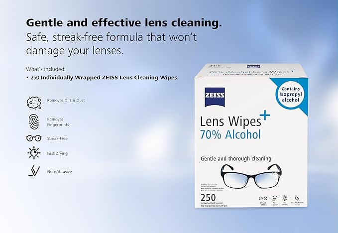 ZEISS Pre-Moistened Lens Cleaning Wipes