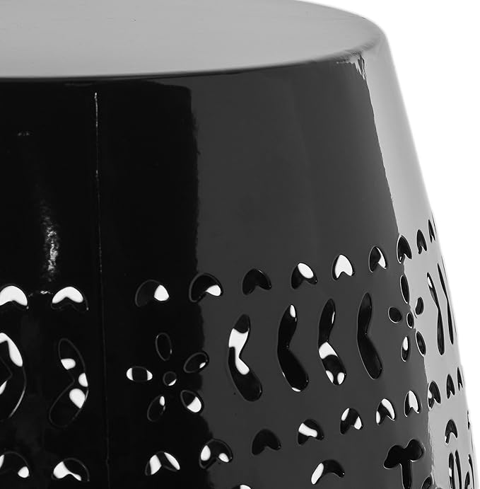 Christopher Knight Home Ruby Outdoor 12" Iron Side Table, Black
