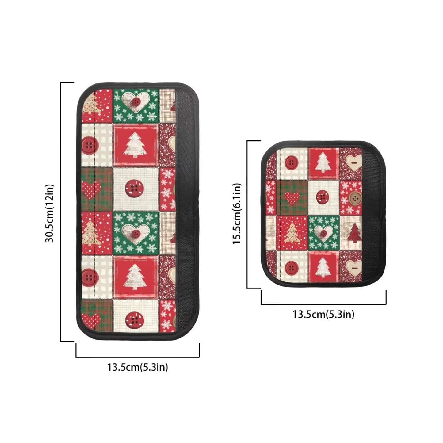 Hwzdsyxl Fridge Door Handle Covers Winter Kitchen Appliance Protective Gloves 6 PCS Anti-Scratch Refrigerator Handle Cover for Christmas Decor, Christmas Tree Heart Button Snowflake Print