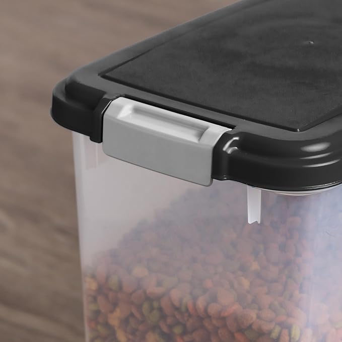 IRIS USA Airtight Dog Food Storage Container, Attachable Wheels,