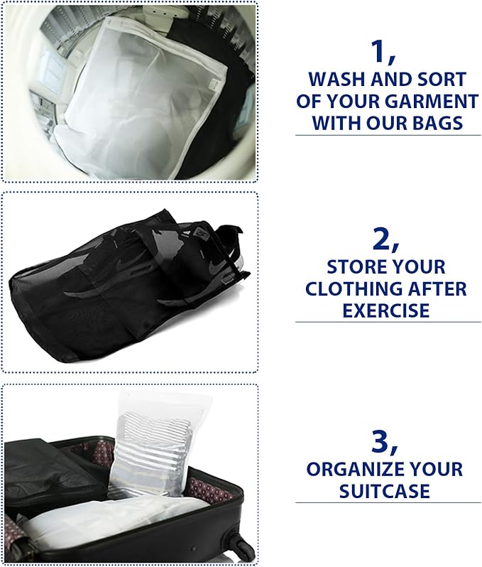 TENRAI Delicates Laundry Bags, Bra Fine Mesh Wash Bag