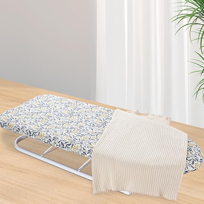 Seiritex Table Top Ironing Board Cover 12 x 32 inch, 3 Layers Small Iron Board