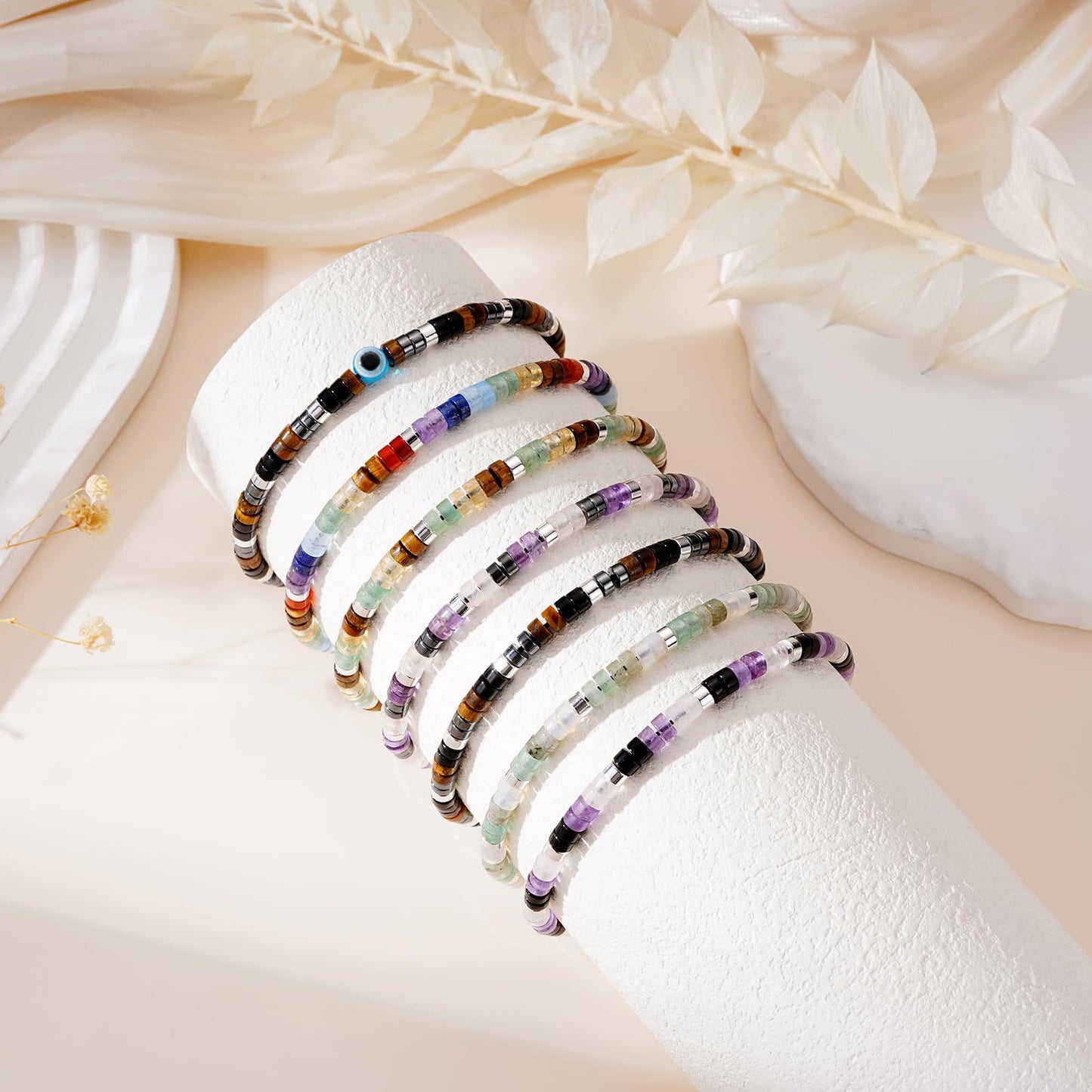 VULETO Coworker Retirement Bracelet for Women Gifts Graduation Her Crystals New Beginnings Best Friend Inspirational Farewell Leaving Housewarming Going Away Divorce Birthday Jewelry Natural Stones New Beginnings
