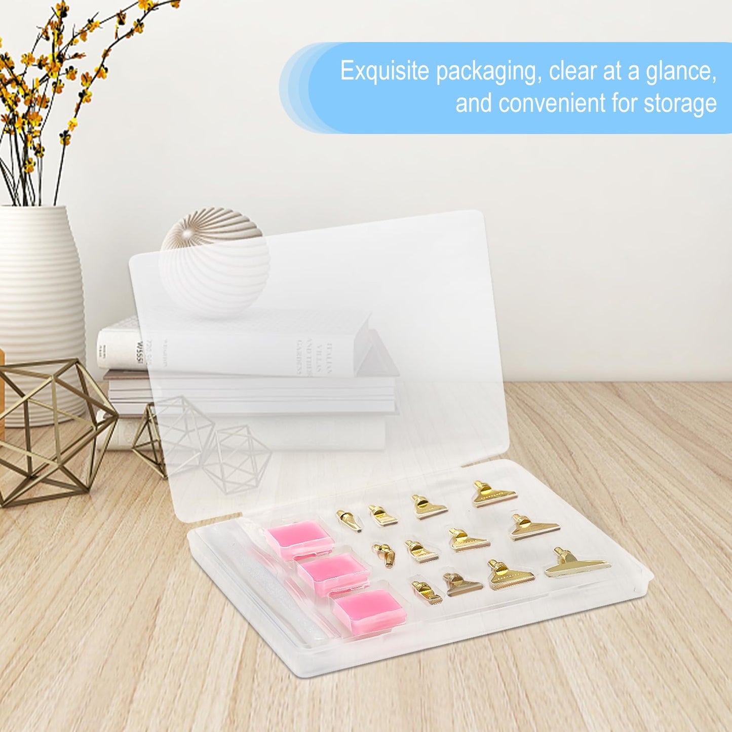 22PCS DIY Diamond Art Pen Painting Tool Set - Metal Threaded Tip Accessories Gem Resin Dotting Pen Supplies Kit (White Pen + 12 Tips + 9 Dotting Clay)