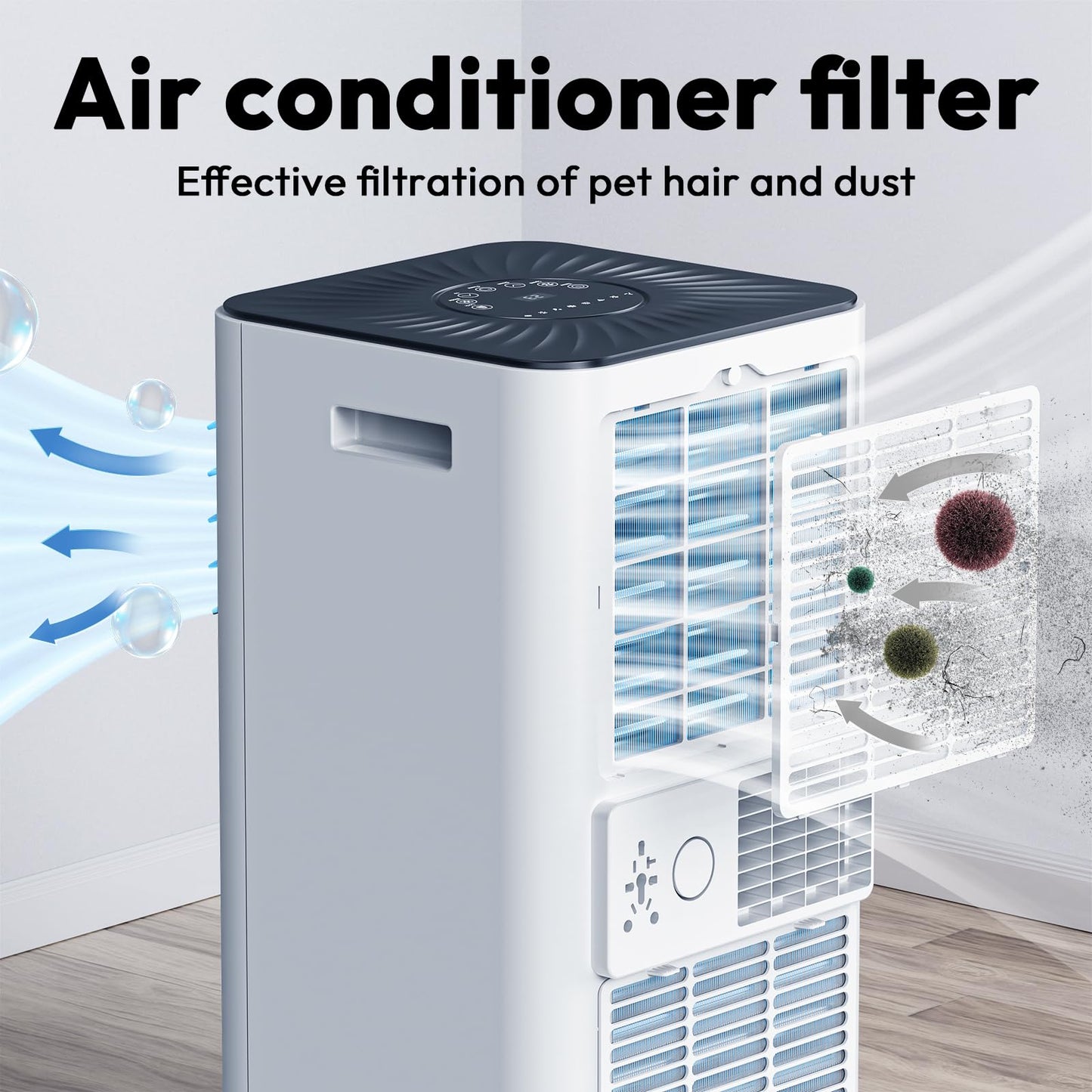 10,000 BTU Portable Air Conditioners, Portable AC With Remote for Room to 450 sq.ft 3 in 1 Air Conditioner With Dehumidification/Air Circulation/Timer And Window Kit