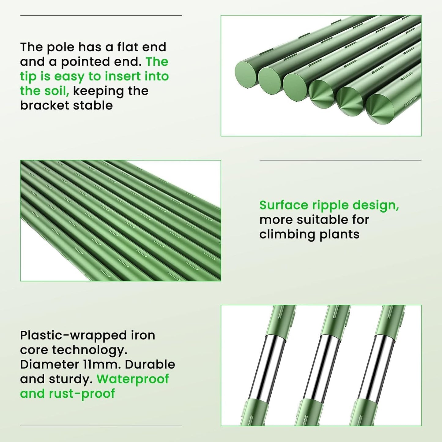 JK-GMTE A-Frame Metal Garden Trellis Set for Raised Bed for Climbing Plants Outdoor-Detachable Cucumber Climbing Trellis with Net Clips-Garden for Cucumber Flowers Vegetables