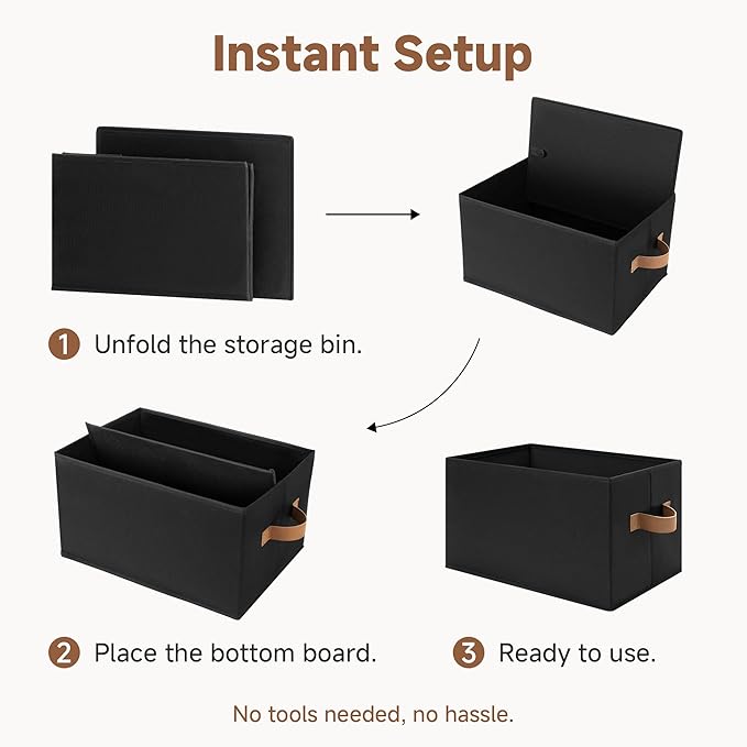 StorageWorks Storage Bins for Shelves, Closet Organizers and Storage Baskets