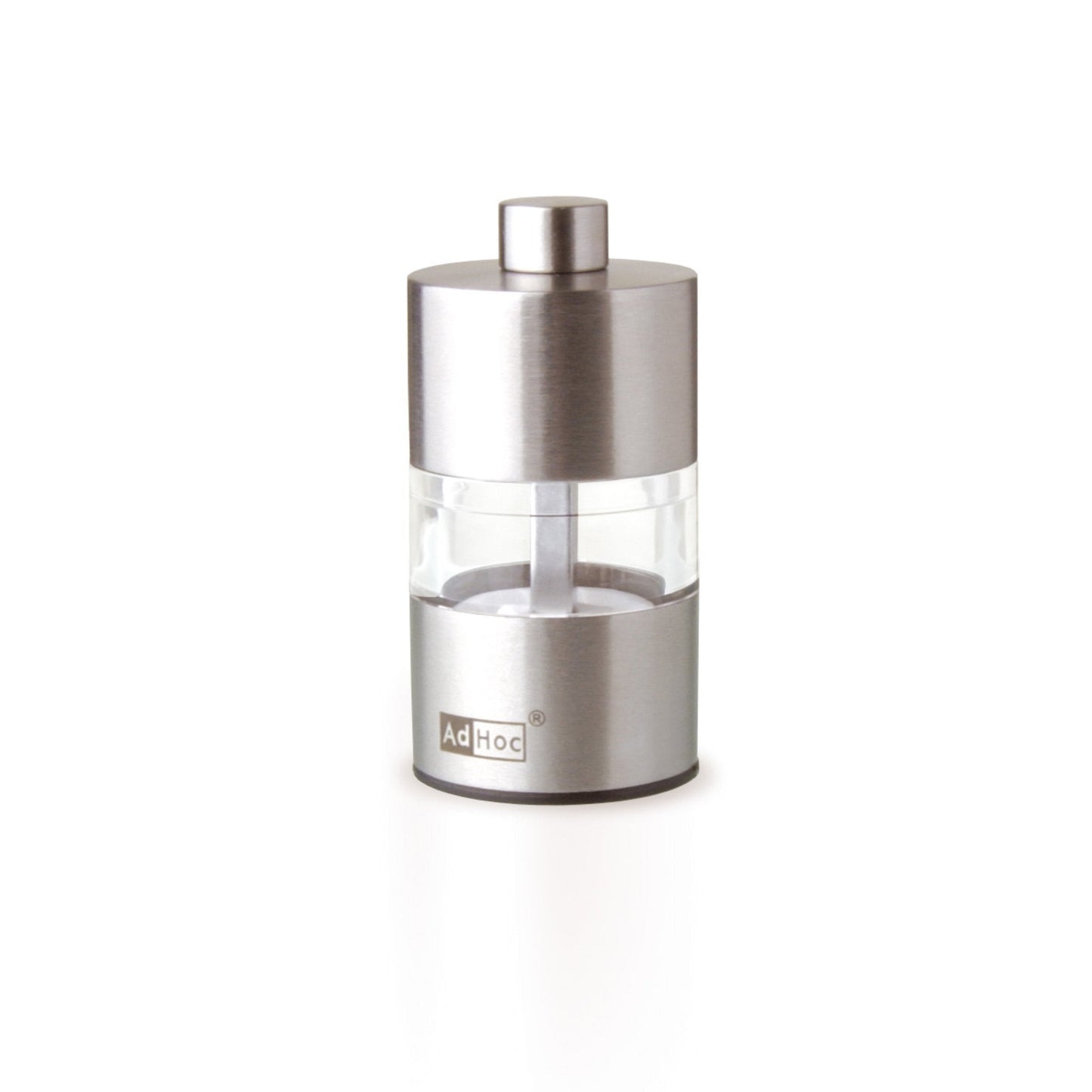 AdHoc Mini Salt & Pepper Mill - 2-in-1 Refillable Salt & Pepper Grinder Set - Features Adjustable Grinding Mechanism & Ceracut Ceramic Grinder