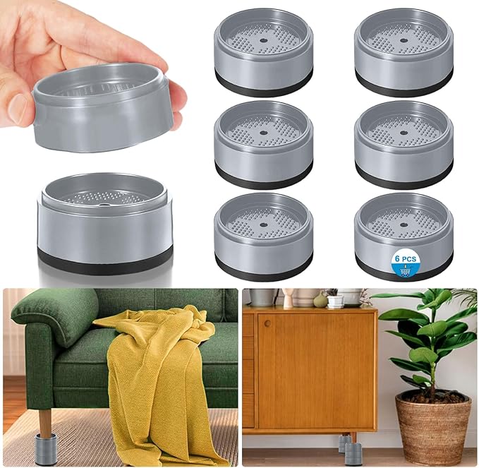 Bed Risers 1 inch, 2 inch, 3 inch, 4 inch Heavy Duty, Adjustable Furniture Riser