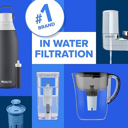 Brita Faucet Mount Water Filter System, No-Wait Filtration, Easy Install