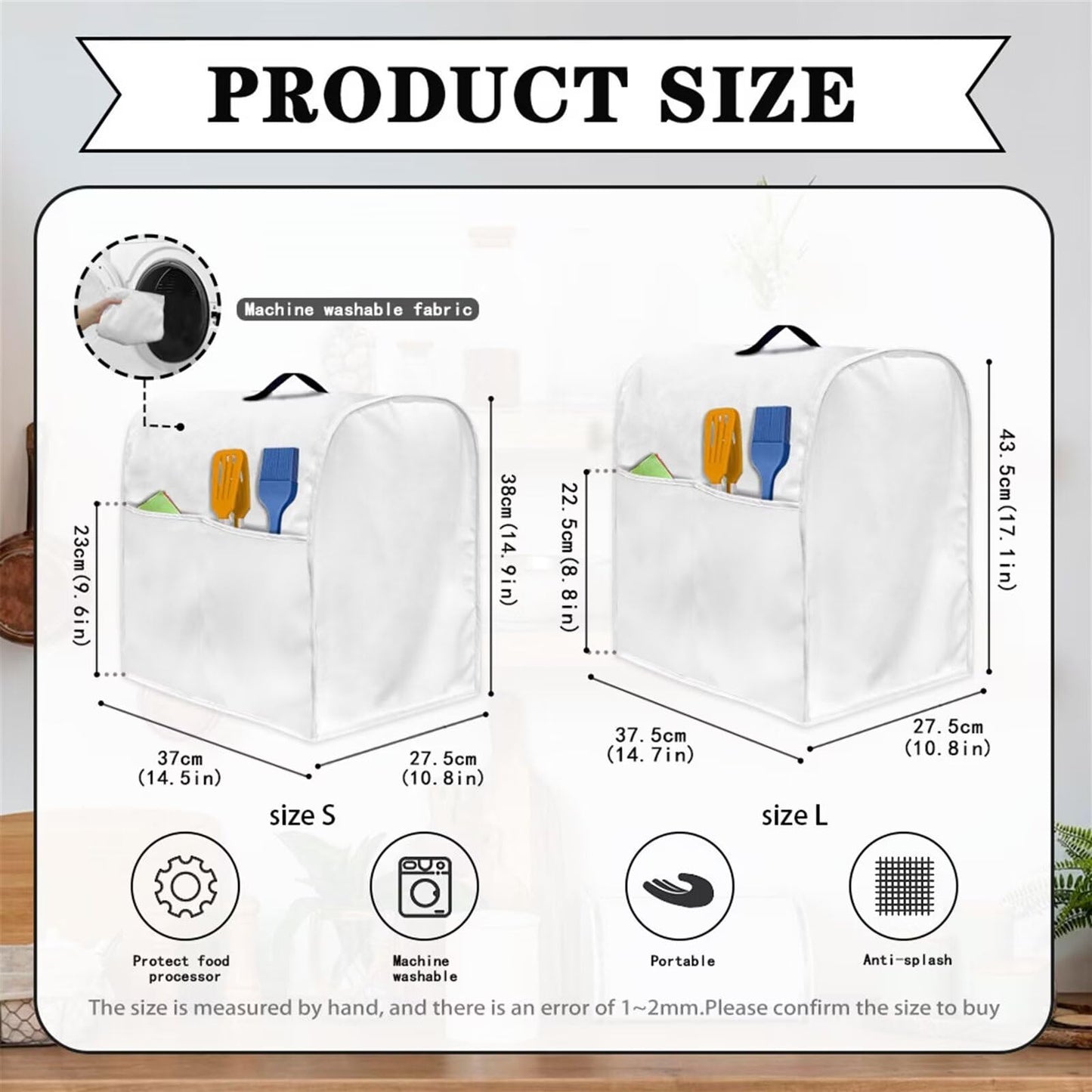 HUISEFOR Butterfly Stand Mixer Cover 4.5-5 Quart Hydrangea Floral Kitchen Appliance Dust Cover Universal for Air Fryers, Coffee Makers Pressure Cooker Mixer Parts & Accessories