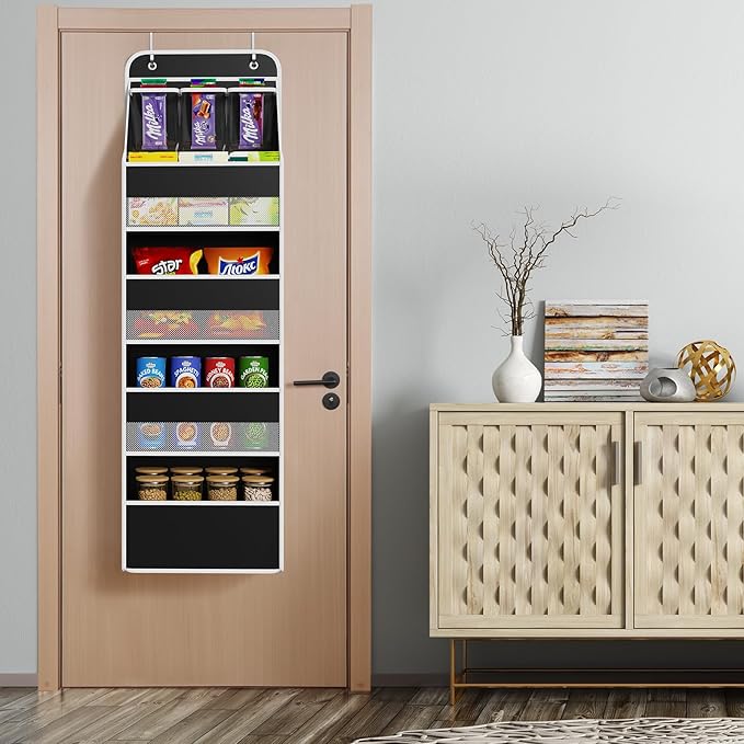Univivi 5-Shelf Fabric Door Storage Over Door Hanging Organizer