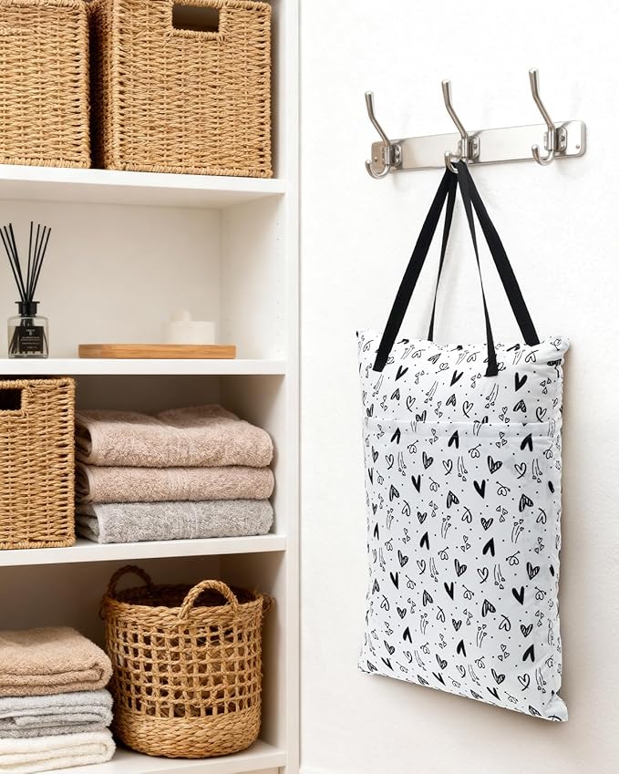 ALVABABY 2 Pack Large Wet Dry Bag Waterproof Hanging Cloth Diaper