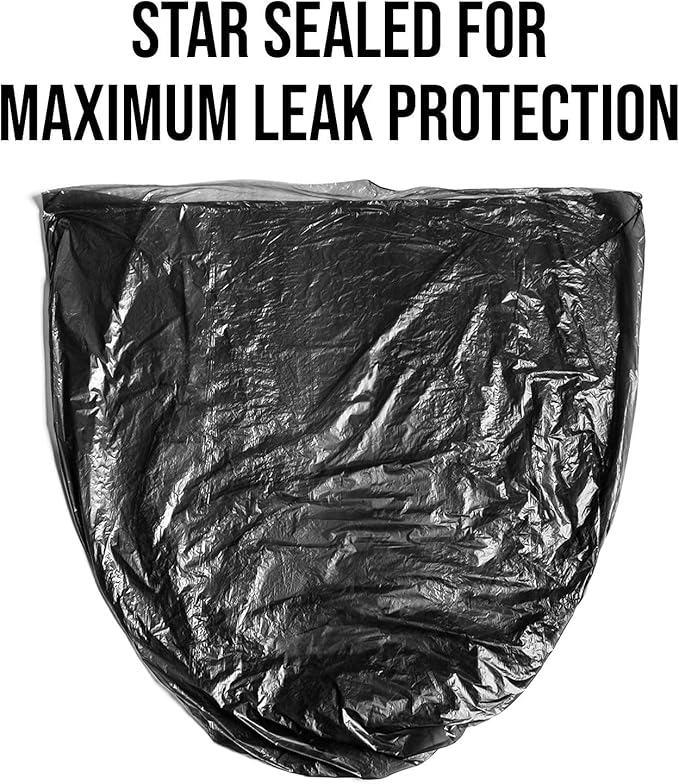 Aluf Plastics - Value COEX 3 Ply Garbage Bags, 55-60 Gallon, 1.7 Mil