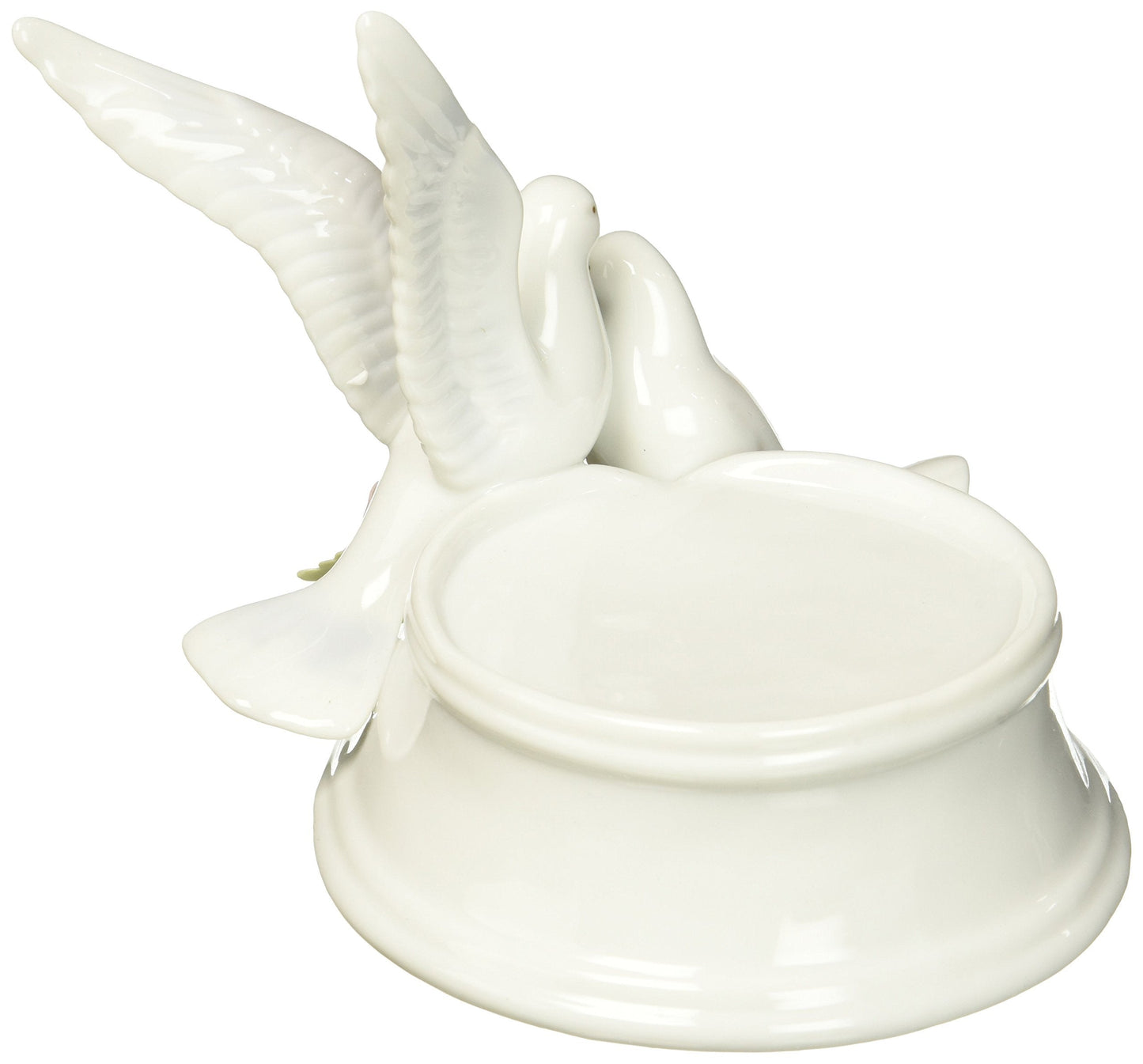 Cosmos 96280 Fine Porcelain Pair of Doves Candle Holder, 5-Inch