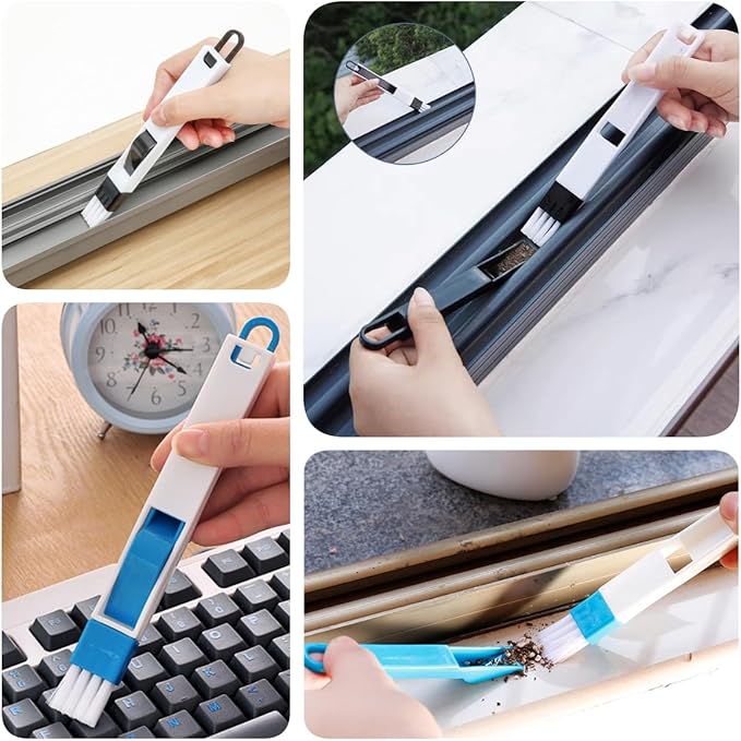 15Pcs Crevice Cleaning Brush Set, Hard Bristle Scrub Brushes Tools