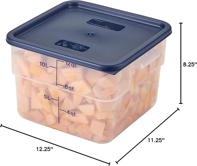Cambro 12SFSPP190 12 qt Polypropylene Food Storage Container