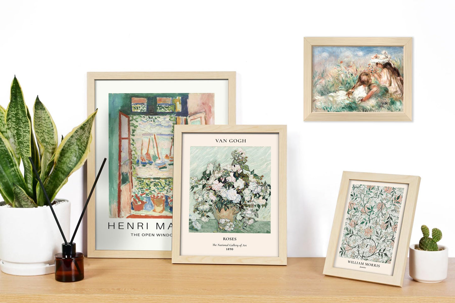 ANERZA 16 PCS Framed Sage Green Wall Art Decor, Matisse Wall Prints for Bedroom, Gallery Wall Frame Set, Abstract Posters for Living Room Aesthetic, Collage Kit Pictures, Boho Dorm Home Decor