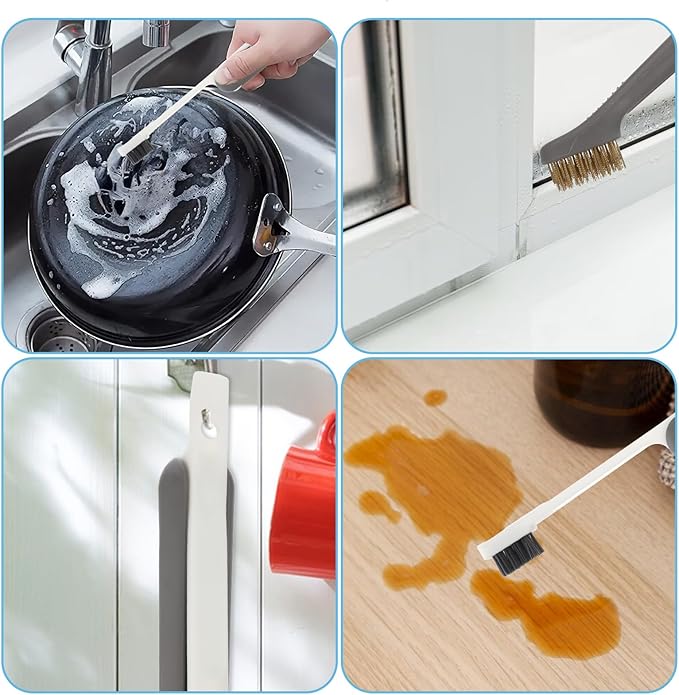 Kitchen Cleaning Scrub Brush Deep Gas Stove Brass Wire Brush