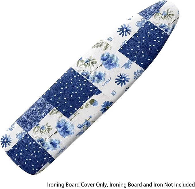 Sprowallow Flowers Ironing Board Cover Standard Size Scorch Resistant Padding
