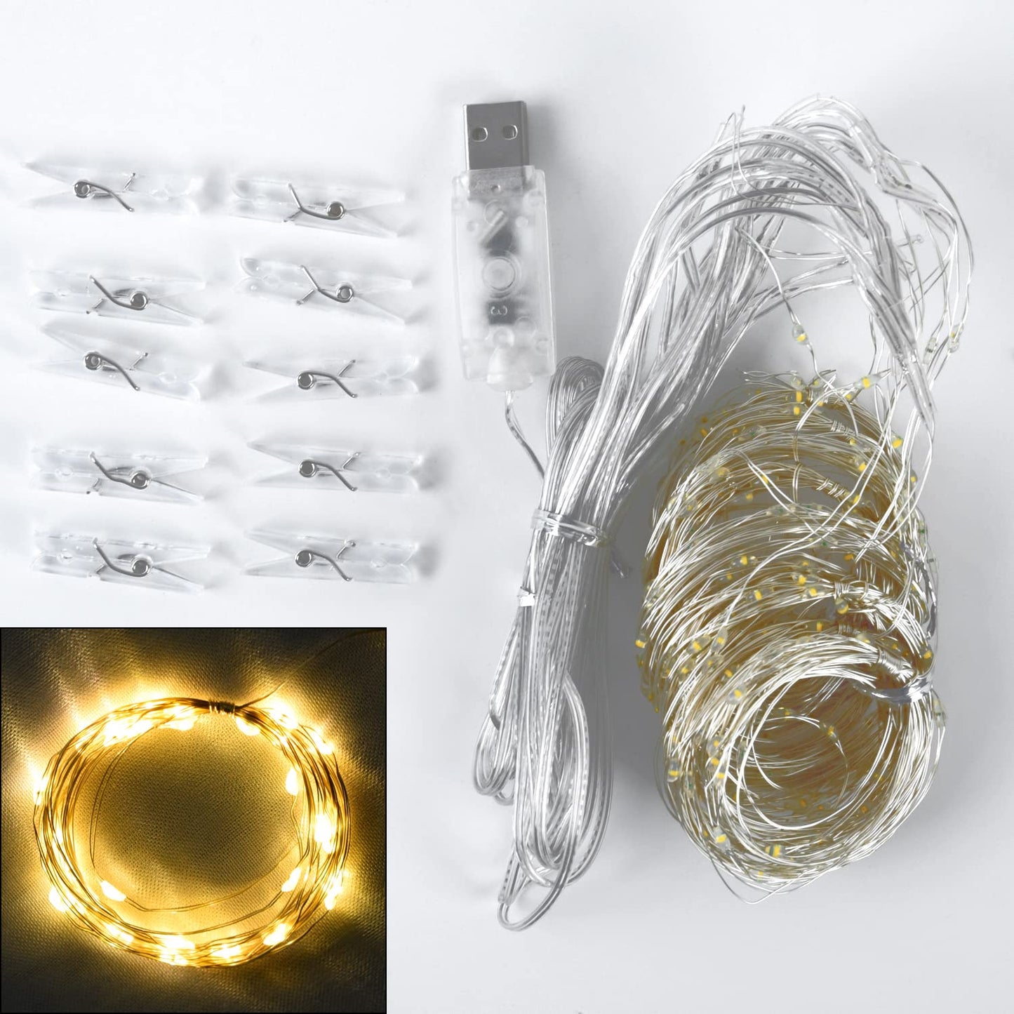 White Tulle Backdrop Curtain with Lights String for Parites 10×8ft Sheer Backdrop Curtains White Curtain Backdrop for Wedding Baby Shower Birthday Party Photo Shoot Decorations(2 Panels 10ft×8ft)