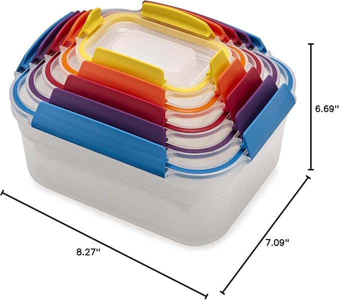 Joseph Joseph Nest Lock Plastic BPA Free Food Storage Container Set
