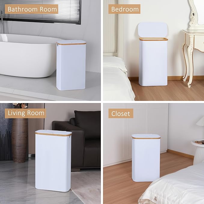 60L Slim Laundry Hamper, Narrow Laundry Basket