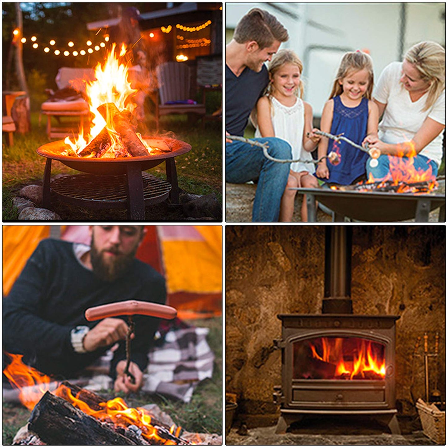 100 Pack Quick Fire Starters,Wax Cups Waterproof, Non Toxic Firelighter Natural Safe Cubes Burns up to 8 Min at Over 750° - 100%, Perfect for Fat Wood Stove Campfire, Start Charcoal Kit (Style1)
