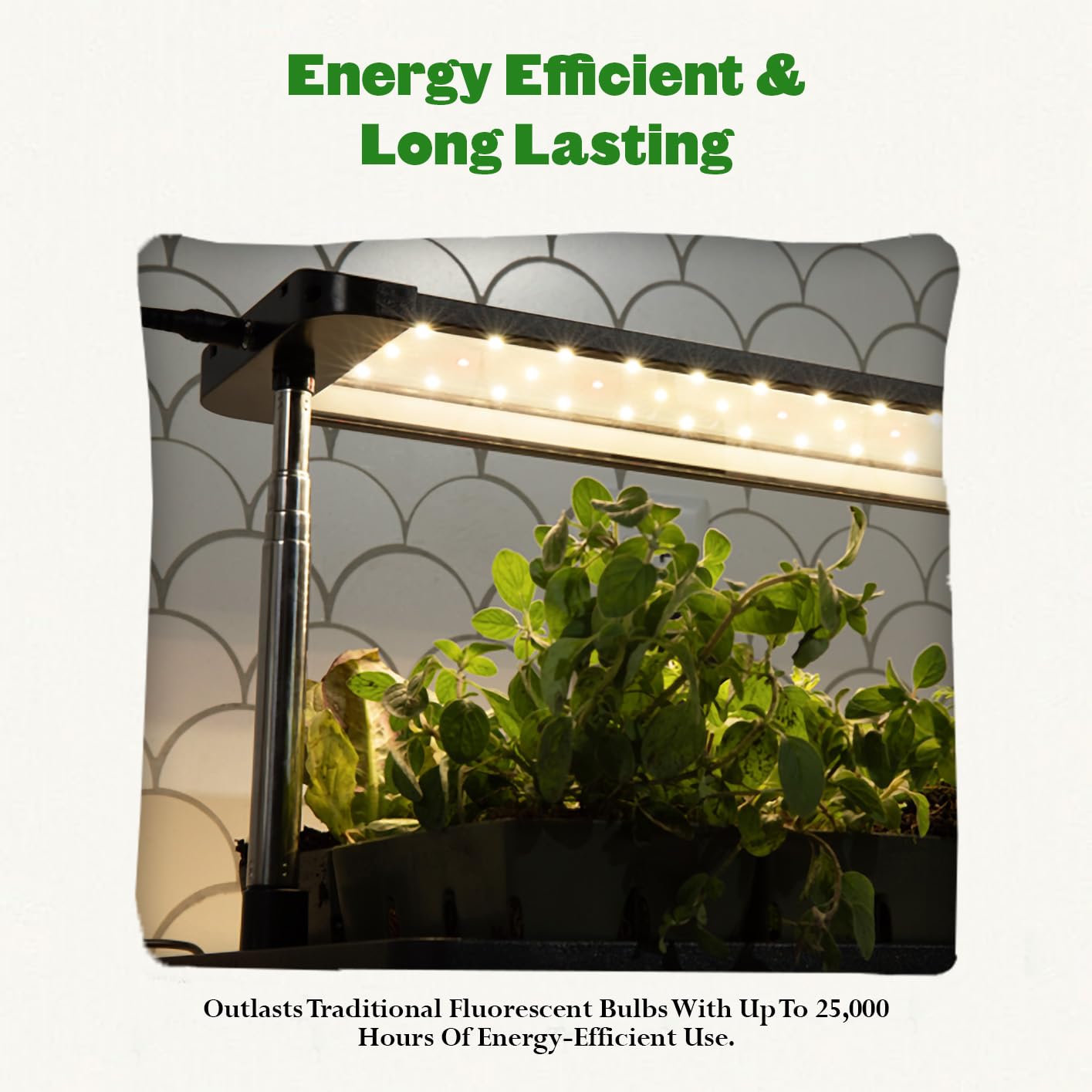 Epic Gardening Seed Starting Grow Light - Full-Spectrum LED with Adjustable Height & Integrated Tray for Indoor Seedlings | Energy-Efficient, Long-Lasting Light with Timer (Standard)