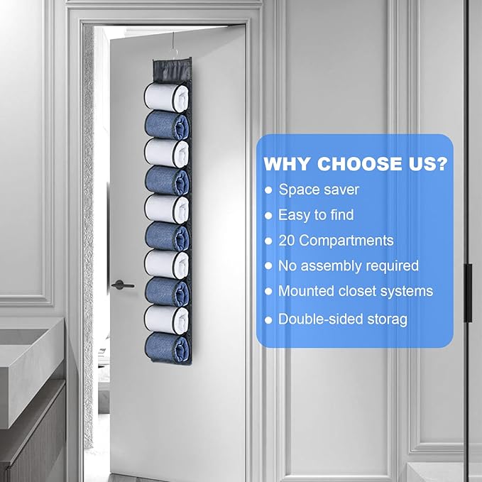 2-Pack Hanging Legging Organizer