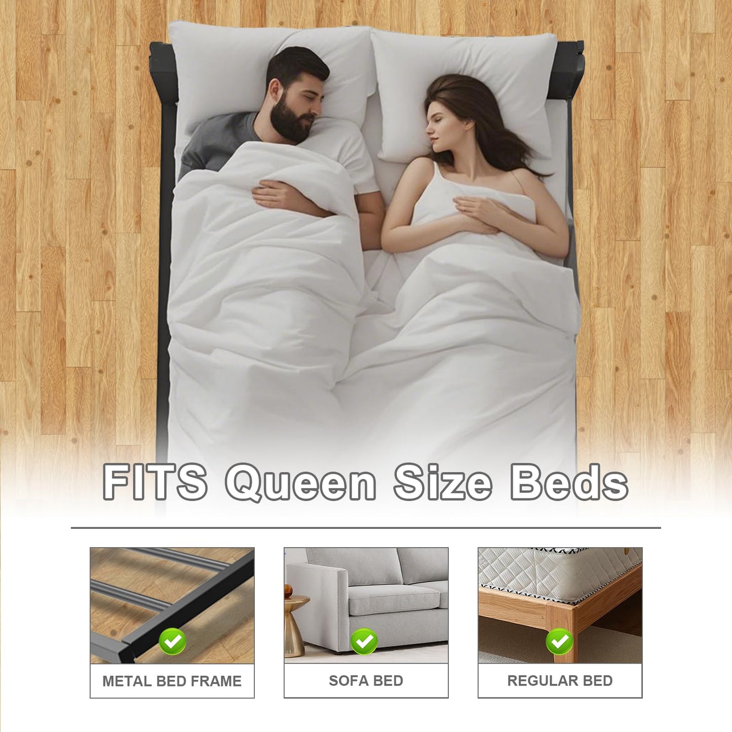 Imperius Folding Spring Box Bunkie Board,10MM, Bed Support Flat Noodles, King Size 76x80'' Light and Thin, Breathable, Noise Minimizing,Moisture Resistant Bunkieboards