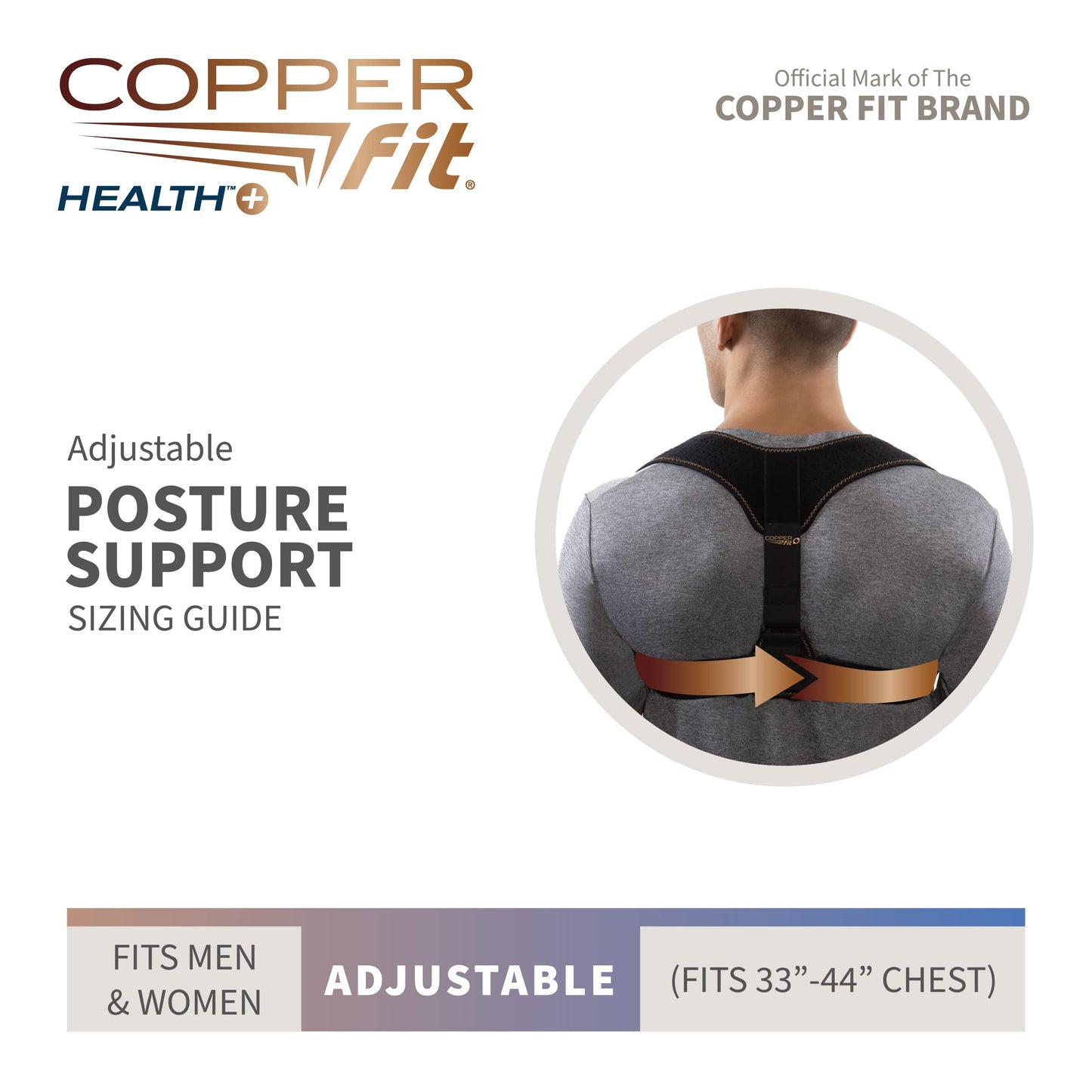 Copper Fit Health Unisex Posture Support, Adjustable_PARENT