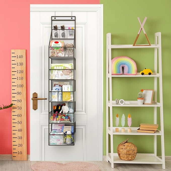 Fixwal 6-Shelf Over The Door Hanging Pantry Organizer Hanging Storage