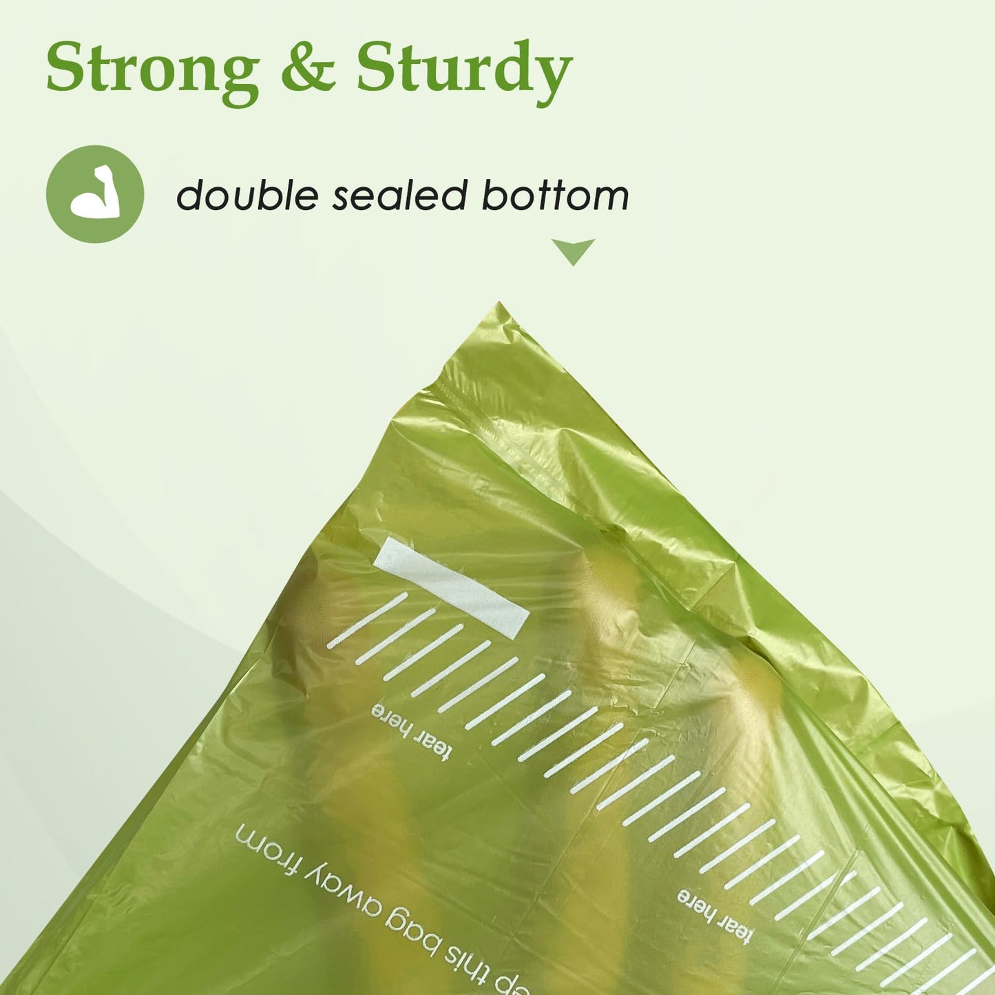 240 Count Unscented 13” x 9”Dog Poop Bags Rolls, Leakproof Strong & Sturdy Waste Bags for Doggie Cat Pet